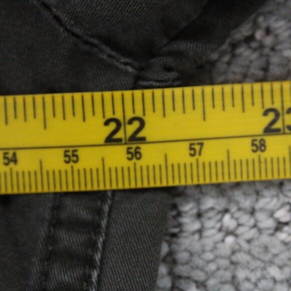 Life In Progress Military Jacket Women Large L Brown Full Zip MultiPocket Hooded - Picture 8 of 9